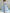 Light Blue V Flutter Sleeve Chiffon A-Line Midi Dress