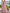 Pink Watercolor Floral Print Chiffon Maxi Dress