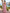 Pink Watercolor Floral Print Chiffon Maxi Dress