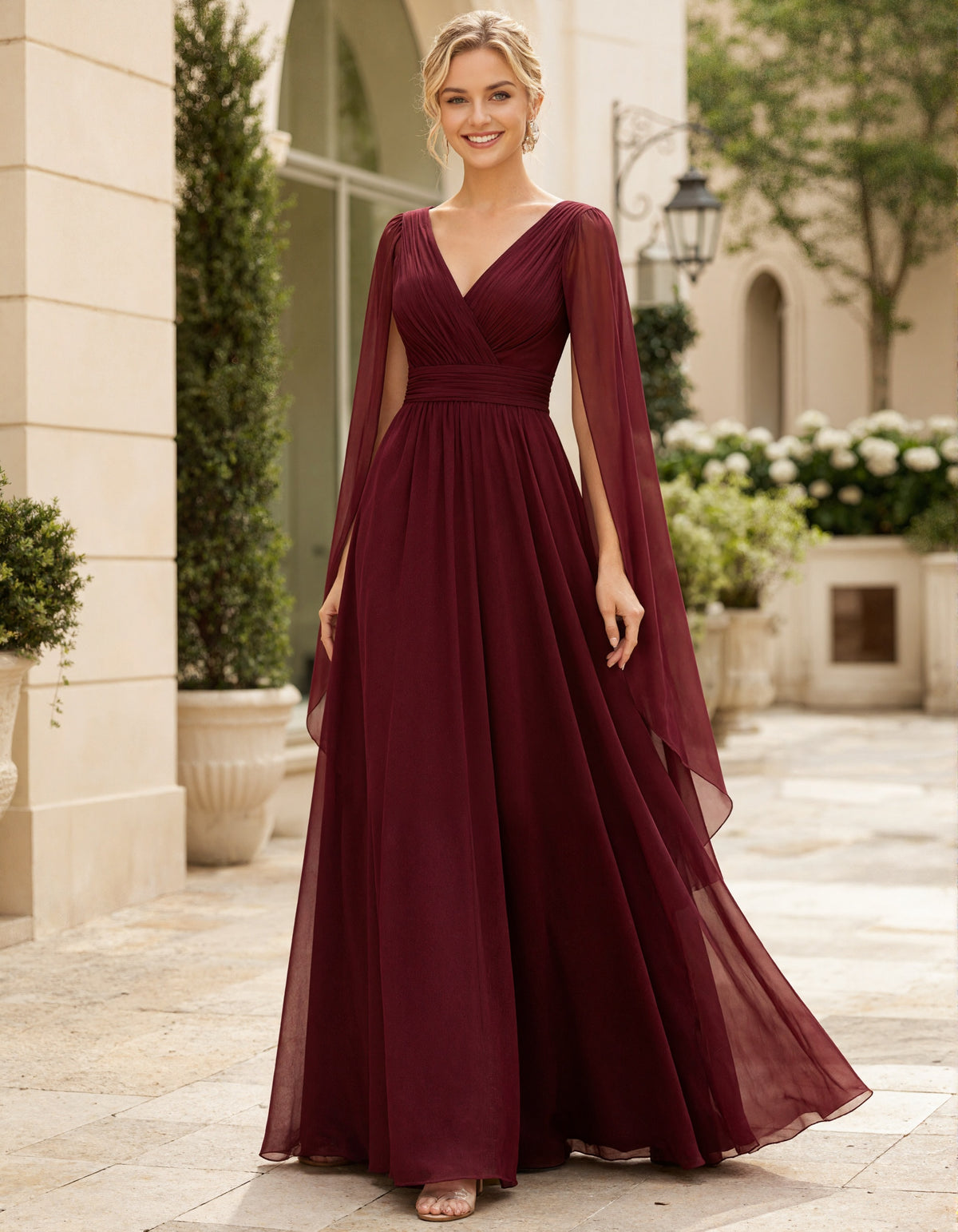 burgundy v neck maxi dress Chiffon V-Neck – Elirelle Lilly Pulitzer Addilyn Pop retro velvet dress Pair with black heels SIZE:16W