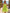 Yellow Green Strapless Bow Tulle Mini Dress