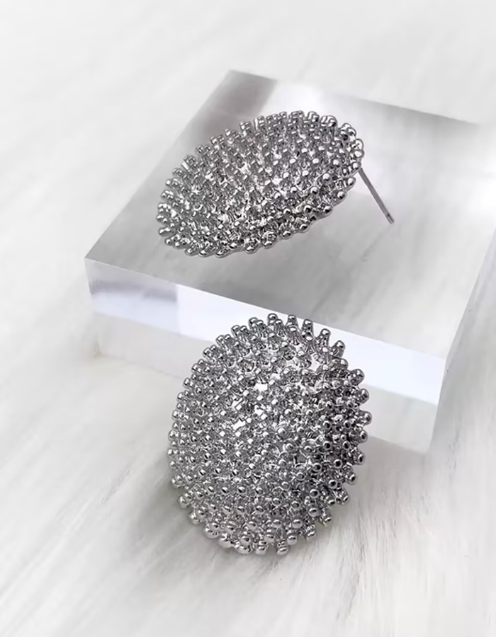 Pendientes de cuentas en 3D, lujosos y vintage