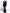 Abito blazer lungo blu scuro doppiopetto con spacco
