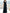 Marineblaues Maxikleid aus Chiffon mit Stufen und Volants, Cold-Shoulder-Design