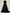 Black V-neck Trailing Three-quarter Sleeve Jumpsuit