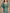 Robe maxi verte en dentelle et mousseline stretch à jupe évasée